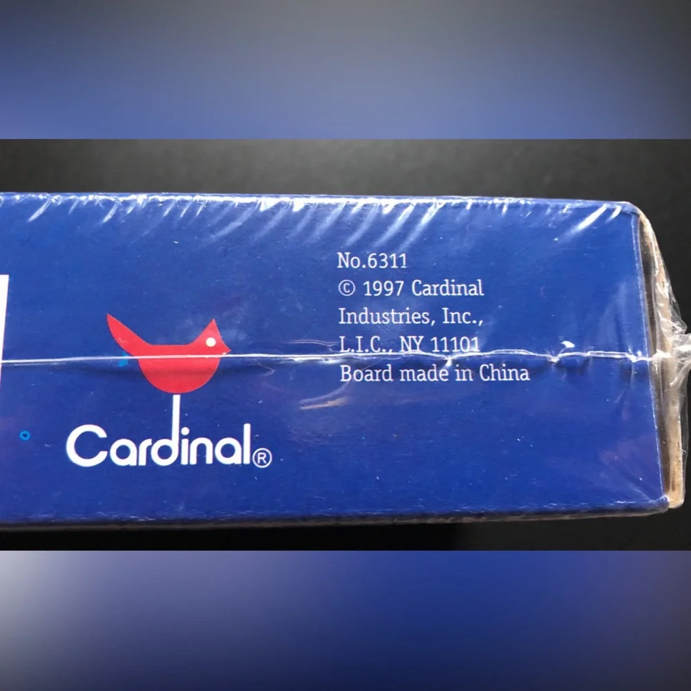 Vintage 1997 Cardinal Deluxe Solid Wood Cribbage Set, Premier Edition, Sealed